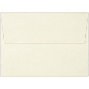 LUXPaper A6 Classic Linen Invitation Envelopes | 4 3/4" x 6 1/2" | Natural White | 70lb. Text | 50 Qty