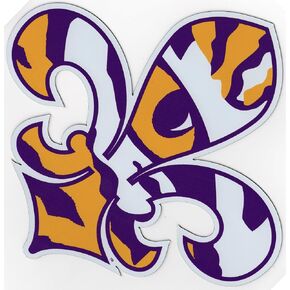 LSU Tigers FLEUR DE LIS 8" MAGNET Vinyl Decal Car Truck Sticker
