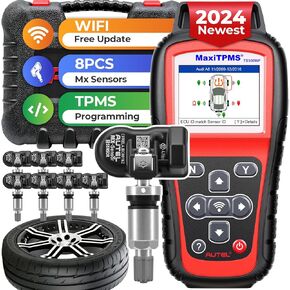 Autel MaxiTPMS TS508WF KIT TPMS Tool, 2024 Newest WiFi Ver. Upgrade of TS508K/TS508/TS501/TS408, TPMS Programming Tool with 8PCS 315+433Mhz Metal MX-Sensors, TPMS Relearn, Activate, Diagnostics