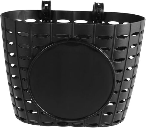 1pc Wicker Bike Basket Ladies Bike Handlebar Basket Kids Bikes Black Basket Baskets for Girls Cruiser Front Bike Crate Kids Scooter Adult Bike Rear Boys Storage Accessories Toddler in Saudi Arabia