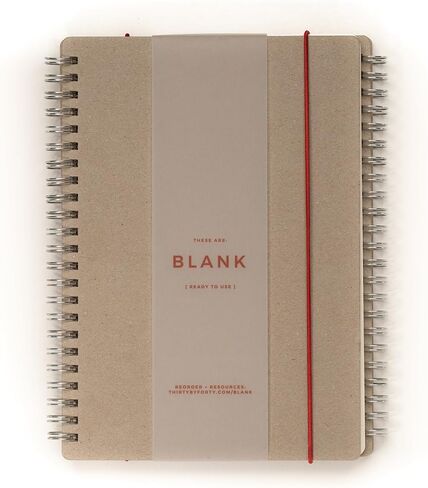 30X40 Design Workshop Blank Sketchbook (2 Pack) Dot Grid Double-Ring - Set of (2), A5 Size, 50 Sheets with Rubber Strip in Saudi Arabia