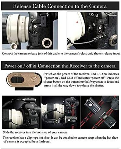 RFN4 RF-911 Wireless Remote Shutter Release for Canon - Transmitter and Receiver in Kuwait