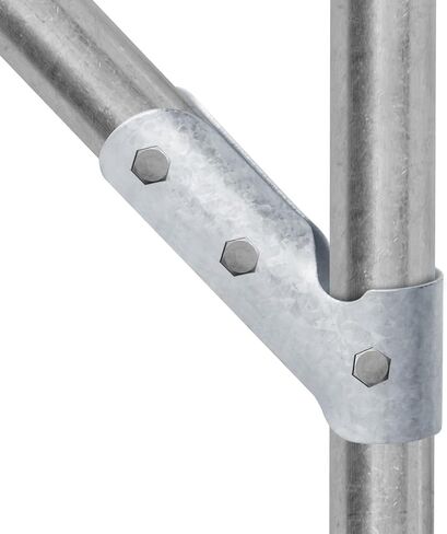 10 قطع OD 1-3/8" x 1-3/8" مشابك أنابيب 45 درجة توصيل، طريقتان 45 درجة زاوية سقيفة المزرعة الدفيئات الزراعية موصل دعامة طرفية للقضيب لأنابيب OD 33.4 مم، فولاذ كربوني in Saudi Arabia
