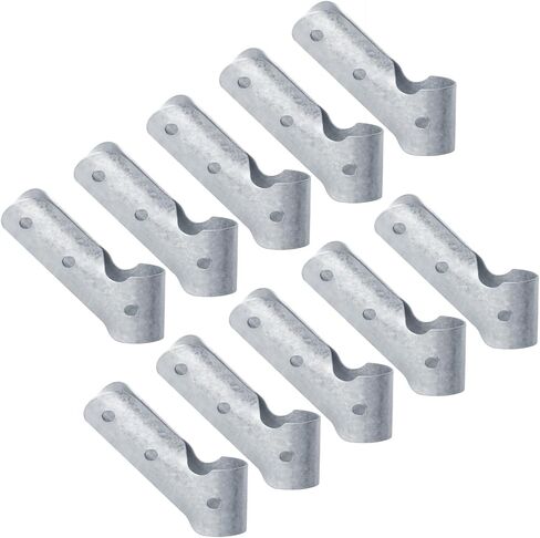 10 قطع OD 1-3/8" x 1-3/8" مشابك أنابيب 45 درجة توصيل، طريقتان 45 درجة زاوية سقيفة المزرعة الدفيئات الزراعية موصل دعامة طرفية للقضيب لأنابيب OD 33.4 مم، فولاذ كربوني in Saudi Arabia