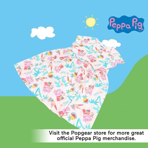 فستان Peppa Pig Flamingo، للفتيات الصغيرات، متعدد الألوان، بضائع رسمية in Kuwait