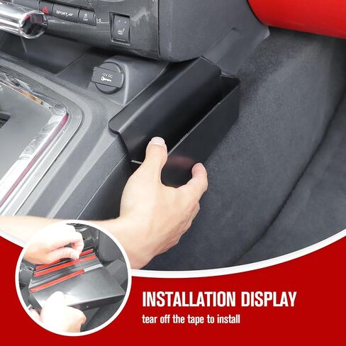 JeCar Storage Tray Gear Shifter Storage Box Organizer Interior Accessories Compatible with Dodge Challenger 2009-2014 in Saudi Arabia