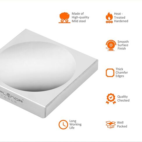 كتلة مقعد فولاذية كبيرة من سبلينور تولز - مجوهرات سندان مسطحة - كتلة مقعد معدنية صلبة لإصلاح المجوهرات وختم المعادن in Kuwait