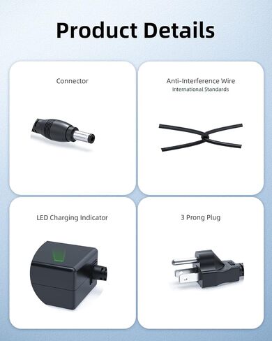 19V Charger for JBL Boombox Charger, Boombox 1 2, Xtreme 1 2 Waterproof Portable Bluetooth Speaker Replacement AC Adapter Power Cord in Kuwait