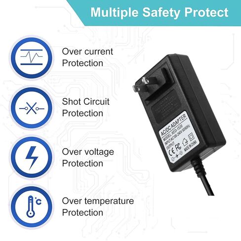 سلك طاقة شاحن بطارية ليثيوم أيون 21 فولت 20 فولت متوافق مع MZK، Aoetree، Somorei، EKACO، SHINTYOOL، SEYVUM، KIMO منفاخ أوراق الشجر اللاسلكي وإمداد محول الطاقة الفراغي in Kuwait