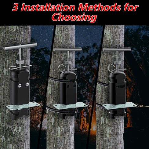 منبه للرحلة المحيطية، سلك إنذار للتخييم بقياس 12، آمن للتخييم، ملحقات نظام أمان للإنذار المبكر للتخييم وسلامة الممتلكات/رادع الدب (أسود) in Kuwait