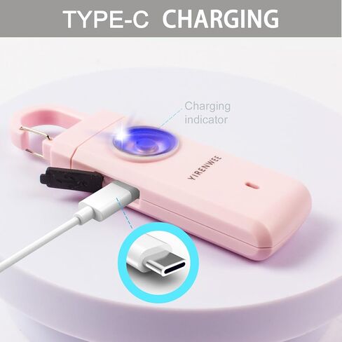 130db Keychain Personal Alarm, with Strobe and Flashlight Functions in one, Suitable for Women and Children and The Elderly (Blue) in Saudi Arabia