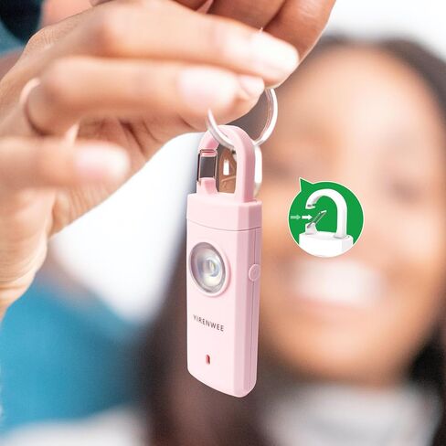 130db Keychain Personal Alarm, with Strobe and Flashlight Functions in one, Suitable for Women and Children and The Elderly (Blue) in Saudi Arabia