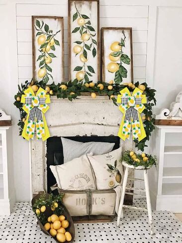 Hying Large Summer Bows for Wreath, Spring Summer Wreath Bows Green Stripes Bows Pink Burlap Bow Flamingo Farmhouse Craft Bows for Front Door Summer Birthday Party Decorations Supplies in Saudi Arabia