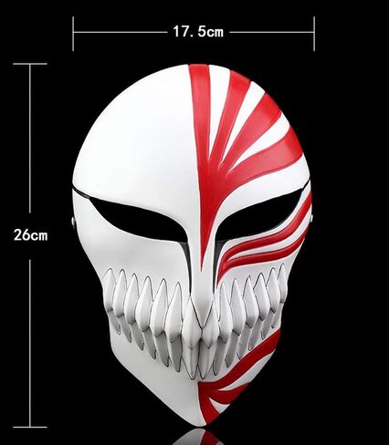 Halloween Masquerade Anime Death Ichigo Resin Mask Kurosaki Cosplay Mask Decoration Gift in Saudi Arabia