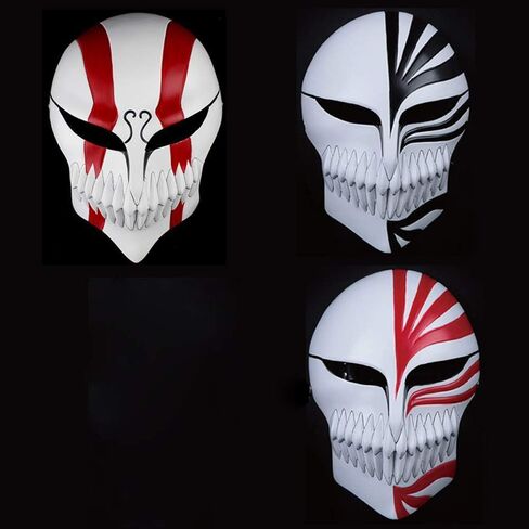 Halloween Masquerade Anime Death Ichigo Resin Mask Kurosaki Cosplay Mask Decoration Gift in Saudi Arabia