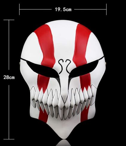 Halloween Masquerade Anime Death Ichigo Resin Mask Kurosaki Cosplay Mask Decoration Gift in Saudi Arabia