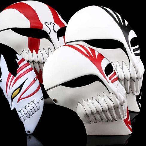 Halloween Masquerade Anime Death Ichigo Resin Mask Kurosaki Cosplay Mask Decoration Gift in Saudi Arabia