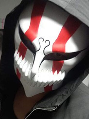 Halloween Masquerade Anime Death Ichigo Resin Mask Kurosaki Cosplay Mask Decoration Gift in Saudi Arabia
