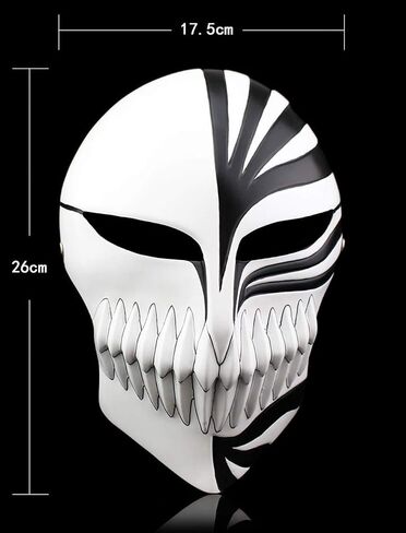 Halloween Masquerade Anime Death Ichigo Resin Mask Kurosaki Cosplay Mask Decoration Gift in Saudi Arabia
