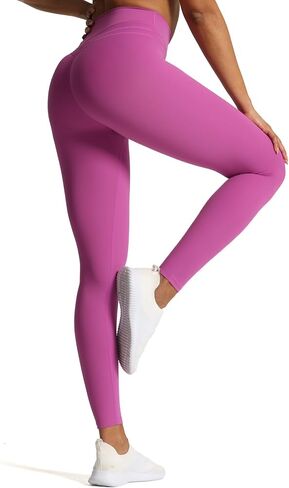 Aoxjox High Waisted Workout Leggings for Women Scrunch Tummy Control Luna Buttery Soft Gym Yoga Pants 26" in Kuwait