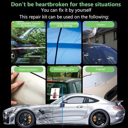 قماش نانو سباركل للتنظيف، مزيل خدوش السيارة من قماش نانو سباركل، قماش نانو سباركل لخدوش السيارة، قماش مزيل خدوش السيارة للبقايا - استعادة طلاء السيارة إلى اللون الأصلي (6 قطع) in Kuwait