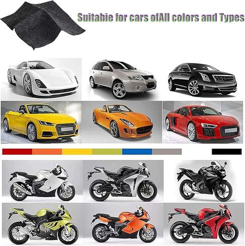 قماش نانو سباركل للتنظيف، مزيل خدوش السيارة من قماش نانو سباركل، قماش نانو سباركل لخدوش السيارة، قماش مزيل خدوش السيارة للبقايا - استعادة طلاء السيارة إلى اللون الأصلي (6 قطع) in Kuwait