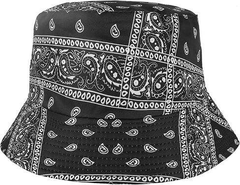 MEANBEAUTY Bucket Hat Cotton Style Unisex Fisherman Sun Hats for Men and Women Cashew Flower Outdoor Cap Beach Hat in Saudi Arabia