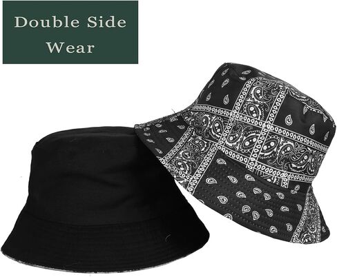 MEANBEAUTY Bucket Hat Cotton Style Unisex Fisherman Sun Hats for Men and Women Cashew Flower Outdoor Cap Beach Hat in Saudi Arabia