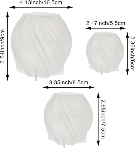 3 Pack Wave Candle Mold Multiple Size Ball Shape Candle Mold Cylinder Candle Mold Irregular Wave Twisted Silicone Molds Geometric Pillar Candle Mold for Candle Home Decorate Mold Candle Making Mold in Saudi Arabia