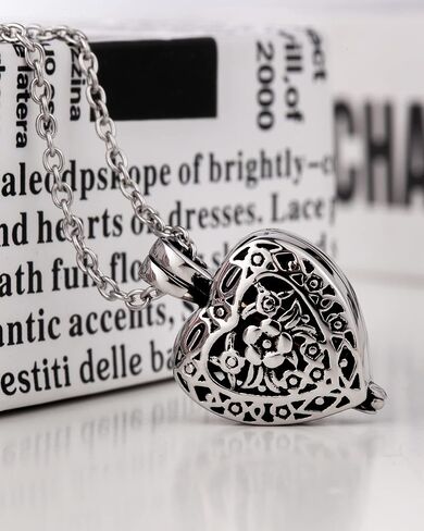 Always in My Heart Cremation Jewelry Urn Necklace for Ashes Stainless Steel Small Gold Cylinder Ashes Holder Keepsake Pendant Waterproof Memorial Gift Urns for Human Pet Ashes in Saudi Arabia