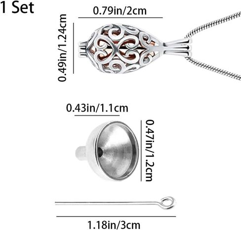 رماد تذكار جرة قلادة مع مجموعة قمع جوفاء القلب الحرق جرة قلادة قلادة للرجال النساء أمي أبي in Kuwait