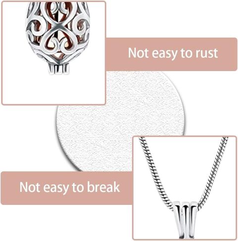 رماد تذكار جرة قلادة مع مجموعة قمع جوفاء القلب الحرق جرة قلادة قلادة للرجال النساء أمي أبي in Kuwait