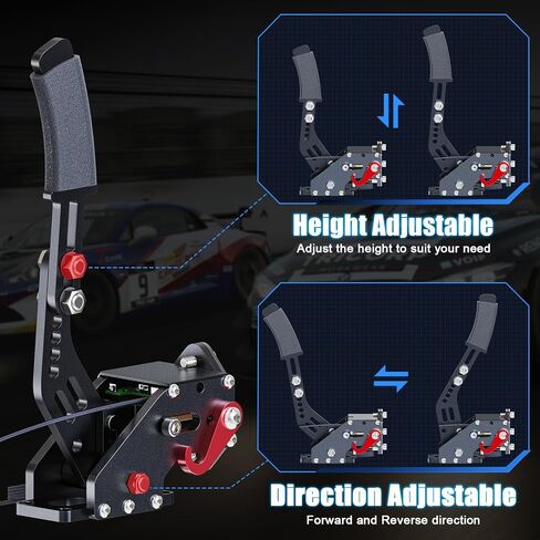 فرامل اليد aikeec USB لجهاز PS4 PS5: لعجلة القيادة Thrust Master T300 - فرملة اليد للكمبيوتر الشخصي 64 بت لـ G27 G29 G920 Thrust Master T300 T500 - فرامل يد السباق مع مستشعر القاعة in Kuwait