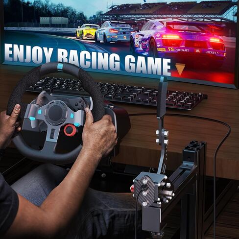 فرامل اليد aikeec USB لجهاز PS4 PS5: لعجلة القيادة Thrust Master T300 - فرملة اليد للكمبيوتر الشخصي 64 بت لـ G27 G29 G920 Thrust Master T300 T500 - فرامل يد السباق مع مستشعر القاعة in Kuwait
