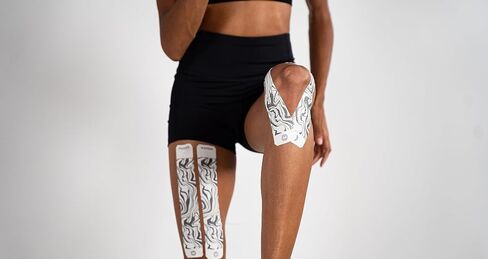 100% Synthetic Kinesiology Tape - 20 10" Precut Strips - Muscle, Knee, Shoulder Support in Saudi Arabia