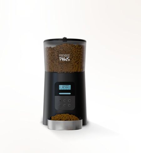 Automatic Cat Food Feeder, 6L Twist-Lock Cat Feeder, 6 Schedule Meals Daily, Anti Jam Cat Feeder, LCD with 10s Meal Call Cat Feeder, Backup Battery Pet Feeder, Pet Feeder Dry Food, Dog Food Feeder in Saudi Arabia