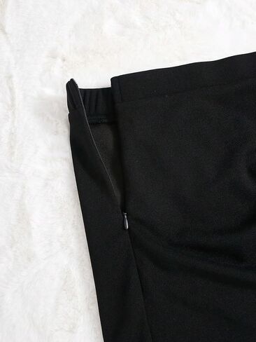 OYOANGLE Girl's Wrap Front Ruched Asymmetrical Hem Casual Solid Summer Unlined Short Skirt in Saudi Arabia