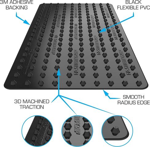 STOMPGRIP Premium All-Purpose 3D Griptape | Sheet | Super Volcano | 3D Design | Universal Fit in Saudi Arabia