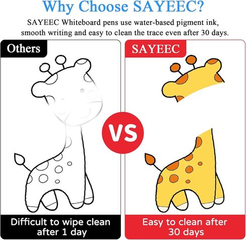 مجموعة أقلام الرسم المائي السحرية للأطفال من SAYEEC، قلم حبر عائم سحري مع ملعقة، 12 لونًا، قلم سبورة بيضاء قابل للمسح الجاف، أقلام رسم خربش مائية ملونة سحرية، هدايا مثالية للأولاد والبنات in Kuwait