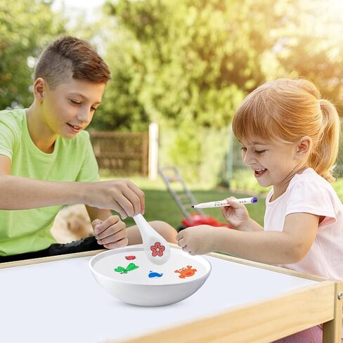 مجموعة أقلام الرسم المائي السحرية للأطفال من SAYEEC، قلم حبر عائم سحري مع ملعقة، 12 لونًا، قلم سبورة بيضاء قابل للمسح الجاف، أقلام رسم خربش مائية ملونة سحرية، هدايا مثالية للأولاد والبنات in Kuwait