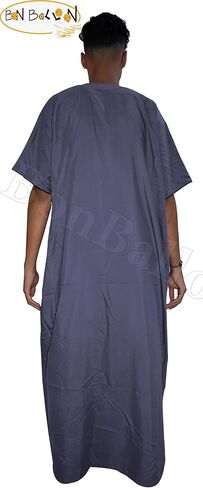 bonballoon Qamis Abaya Egyptian Thoub Robe Thobe Men Juba Daffah Dishdasha Islamic Arabian Middle East Modest Jilbab Jalabiya Kaftan in Saudi Arabia