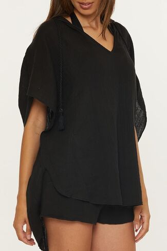 Trina Turk Women's Standard Serene Poncho, V-Neck, Casual, Pull On, Beach Cover Ups in Saudi Arabia