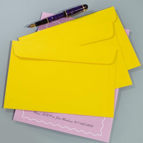 6X9 Envelope Color Blank Open Side-Greeting Card Invitation Envelopes-25 Pack Pink in Saudi Arabia