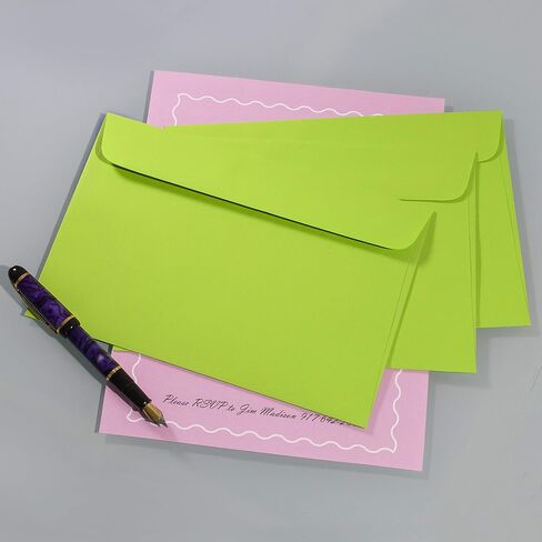 6X9 Envelope Color Blank Open Side-Greeting Card Invitation Envelopes-25 Pack Pink in Saudi Arabia