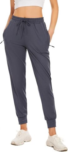 BATHRINS Women's Lightweight Sweatpants Comfy Workout Joggers Lounge Pants with Zipper Pockets in Saudi Arabia