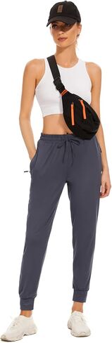 BATHRINS Women's Lightweight Sweatpants Comfy Workout Joggers Lounge Pants with Zipper Pockets in Saudi Arabia