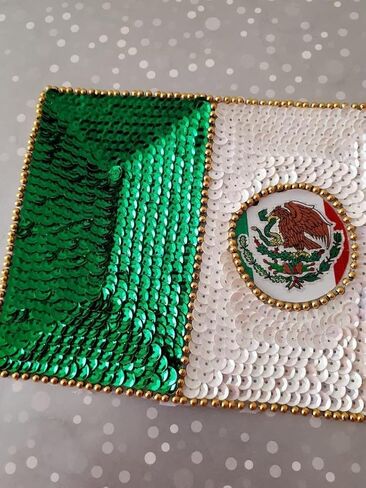رقعة علم المكسيك، زخرفة الترتر بالعلم المكسيكي، بانديرا المكسيك، زينة العلم المكسيكي، رقعة العلم الخياطة، رقعة سترة الدنيم المكسيكية in Kuwait