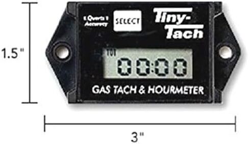 مقياس ساعة رقمي من Tiny Tach TT2A / مقياس سرعة الدوران - مؤقت عمل قابل للتعديل وقابل لإعادة الضبط in Saudi Arabia