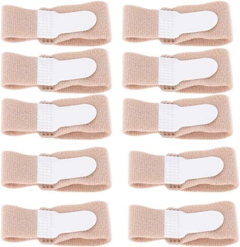 Toe Separators, 10 Pcs Toe Cushioned Bandages, Toe Finger Buddy Bands for Correcting Hammer Crooked Overlapping Broken Toes, Finger Protectors Straighteners, Hammer Toe Splints in Saudi Arabia