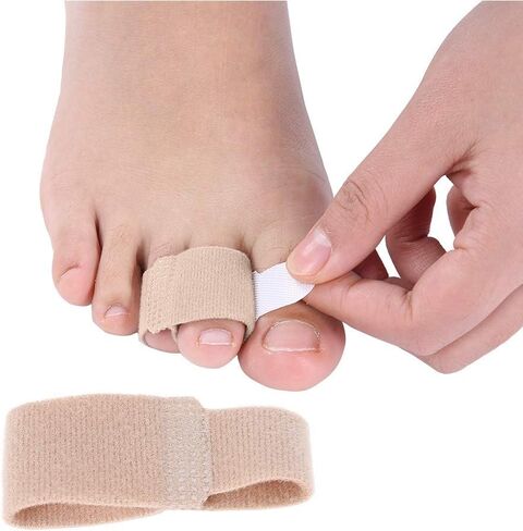 Toe Separators, 10 Pcs Toe Cushioned Bandages, Toe Finger Buddy Bands for Correcting Hammer Crooked Overlapping Broken Toes, Finger Protectors Straighteners, Hammer Toe Splints in Saudi Arabia